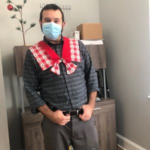 Handmade One of a kind, quilted Holiday neck thing